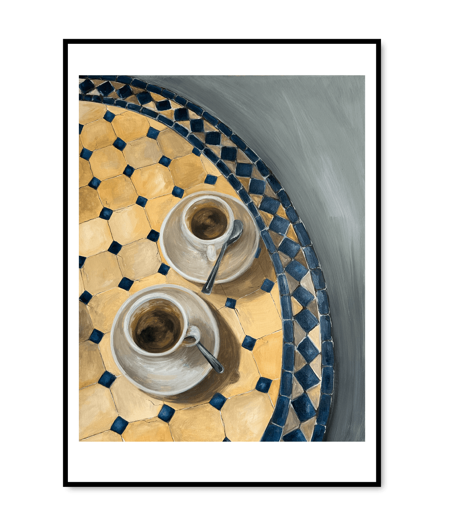 "Espressos in Amalfi" Art Print