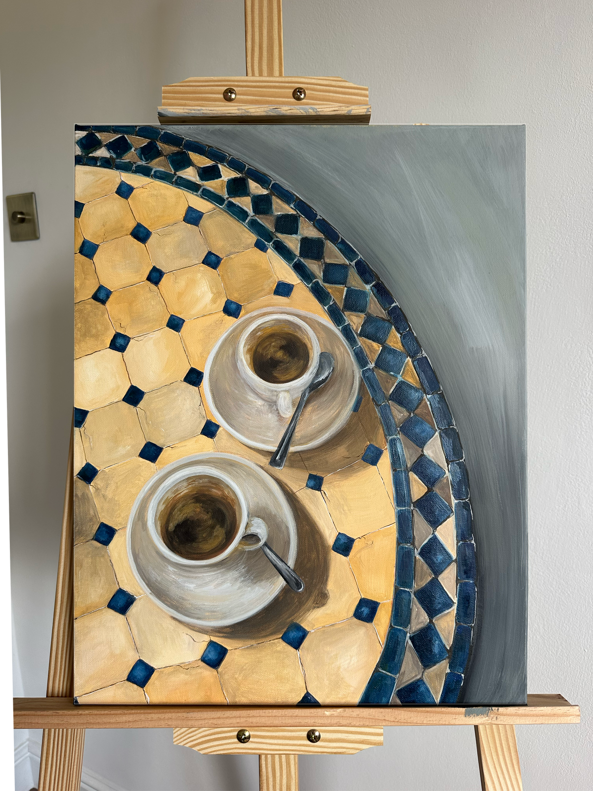 "Espressos in Amalfi" Art Print